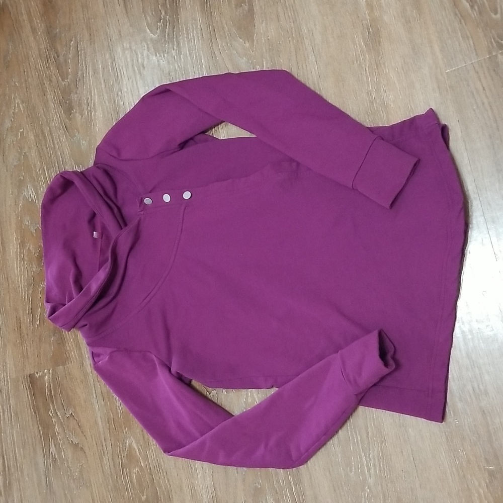 (S) DANSKIN Comfortable Wrap Weater Athleisure Studio Lounge Classic Casual